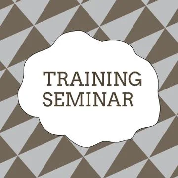 Writing note showing Training Seminar. Business photo showcasing Academic イラスト素材