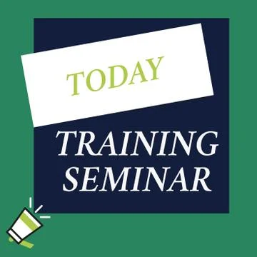 Writing note showing Training Seminar. Business photo showcasing Academic イラスト素材