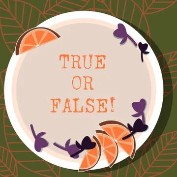 Writing note showing True Or Falsequestion. Business photo showcasing series of Stock Illustration