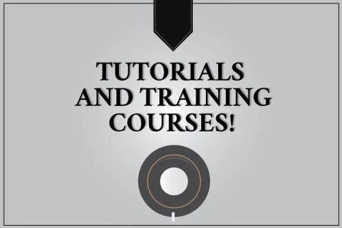 Writing note showing Tutorials And Training Courses. Business photo showcasing Stock Illustration