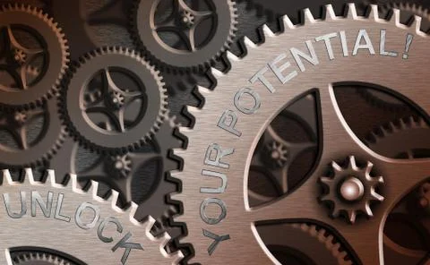 Writing note showing Unlock Your Potential. Business photo showcasing release Stock Illustration