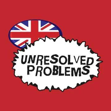 Writing note showing Unresolved Problems. Business photo showcasing those Stock Illustration