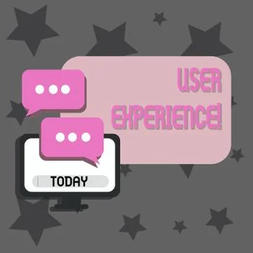 Writing note showing User Experience. Business photo showcasing demonstratings 库存插图