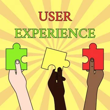 Writing note showing User Experience. Business photo showcasing using website Stock Illustration