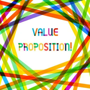 Writing note showing Value Proposition. Business photo showcasing innovation 库存插图