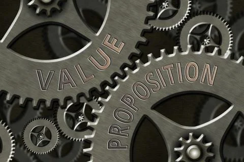 Writing note showing Value Proposition. Business photo showcasing feature Stock Illustration