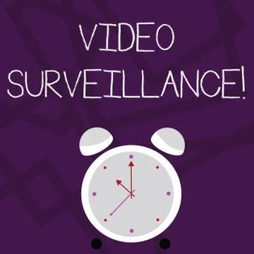 Writing note showing Video Surveillance. Business photo showcasing system of Ilustración de archivo