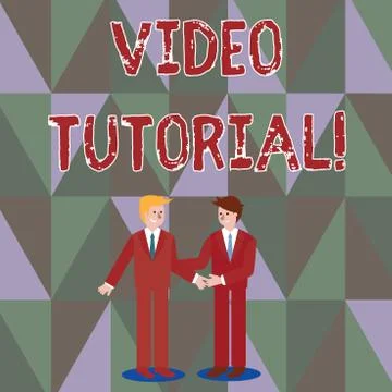 Writing note showing Video Tutorial. Business photo showcasing method of Stock Illustration