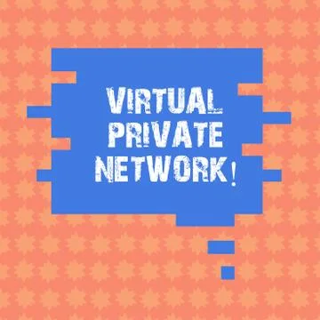 Writing note showing Virtual Private Network. Business photo showcasing network Illustrazione stock