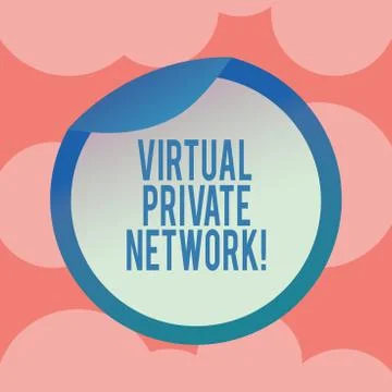 Writing note showing Virtual Private Network. Business photo showcasing network Illustrazione stock