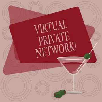 Writing note showing Virtual Private Network. Business photo showcasing network Illustrazione stock