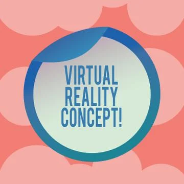 Writing note showing Virtual Reality Concept. Business photo showcasing Stock Illustration