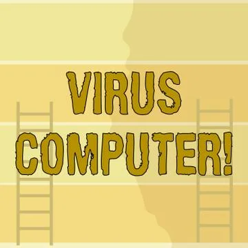 Writing note showing Virus Computer. Business photo showcasing Malicious Illustrazione stock