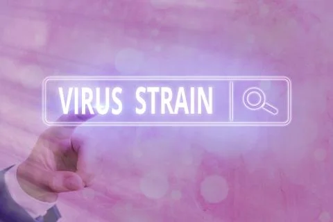 Writing note showing Virus Strain. Business photo showcasing Another genetic Stock Photos