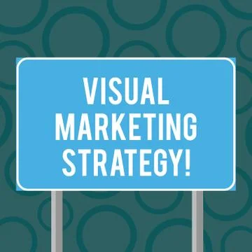 Writing note showing Visual Marketing Strategy. Business photo showcasing Stock Illustration