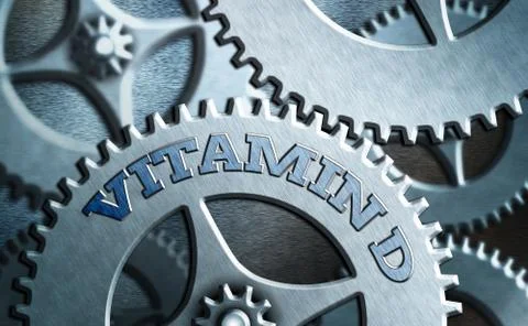 Writing note showing Vitamin D. Business photo showcasing Nutrient responsible Illustrazione stock
