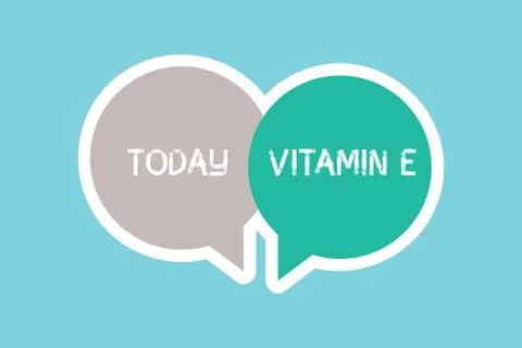 Writing note showing Vitamin E. Business photo showcasing Antioxidant Protects Stock Illustration
