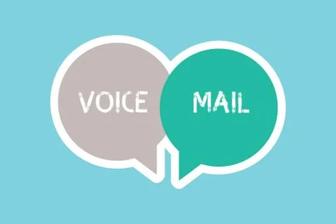Writing note showing Voice Mail. Business photo showcasing Electronic system Illustrazione stock