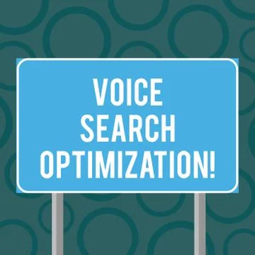 Writing note showing Voice Search Optimization. Business photo showcasing 스톡 일러스트