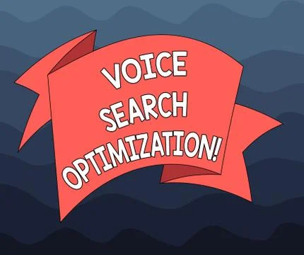 Writing note showing Voice Search Optimization. Business photo showcasing 스톡 일러스트
