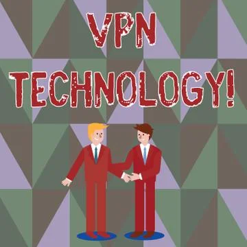 Writing note showing Vpn Technology. Business photo showcasing programming that Stock Illustration