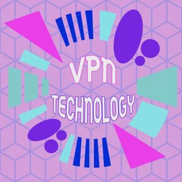 Writing note showing Vpn Technology. Business photo showcasing programming that Stock Illustration