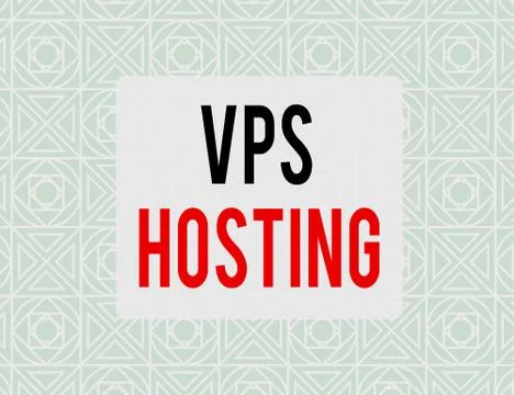 Writing note showing Vps Hosting. Business photo showcasing mimics a dedicated Stock Illustration