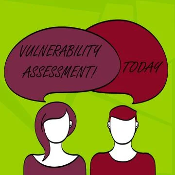 Writing note showing Vulnerability Assessment. Business photo showcasing defi 스톡 일러스트