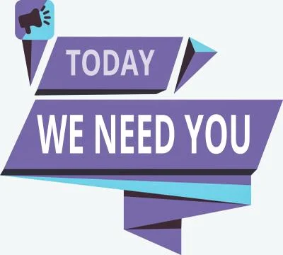 Writing note showing We Need You. Business photo showcasing to fulfill the needs Stock Illustration