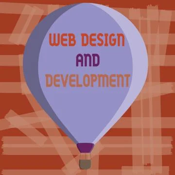 Writing note showing Web Design And Development. Business photo showcasing Stock-Illustration