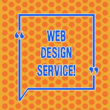 Writing note showing Web Design Service. Business photo showcasing development Stockillustratie