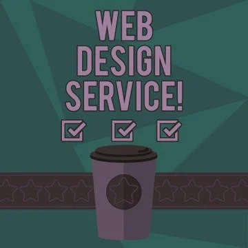 Writing note showing Web Design Service. Business photo showcasing development イラスト素材