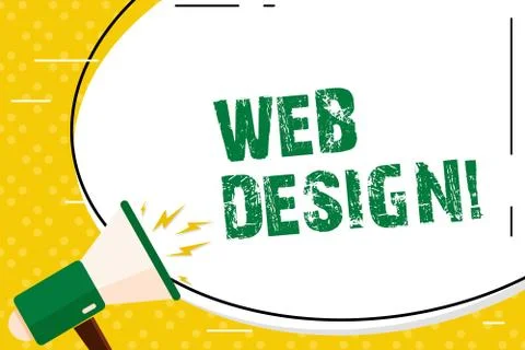 Writing note showing Web Design. Business photo showcasing process of creating イラスト素材