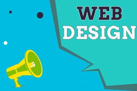 Writing note showing Web Design. Business photo showcasing website creation イラスト素材