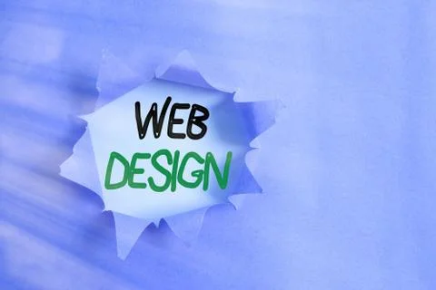 Writing note showing Web Design. Business photo showcasing website creation 스톡 사진