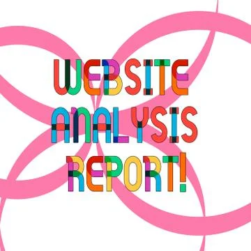 Writing note showing Website Analysis Report. Business photo showcasing Process 스톡 일러스트