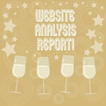 Writing note showing Website Analysis Report. Business photo showcasing Process Illustrazione stock