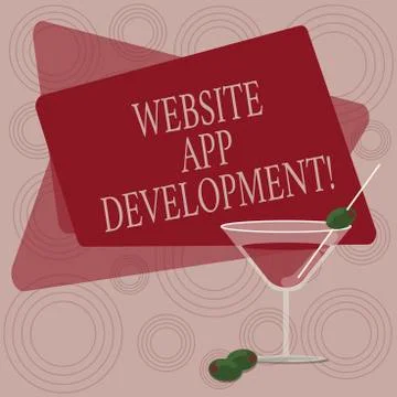 Writing note showing Website App Development. Business photo showcasing Creation 스톡 일러스트