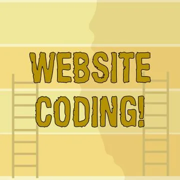 Writing note showing Website Coding. Business photo showcasing system of symbols Illustrazione stock