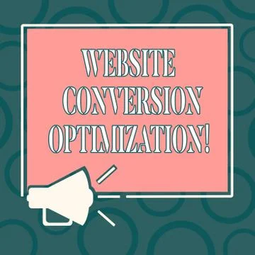 Writing note showing Website Conversion Optimization. Business photo showcasing 스톡 일러스트