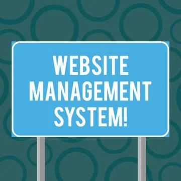 Writing note showing Website Management System. Business photo showcasing way to Illustrazione stock