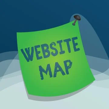 Writing note showing Website Map. Business photo showcasing designed to help Ilustración de archivo