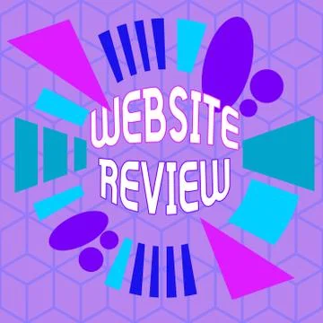 Writing note showing Website Review. Business photo showcasing the customer Stockillustratie