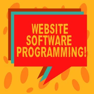 Writing note showing Website Software Programming. Business photo showcasing Stockillustratie