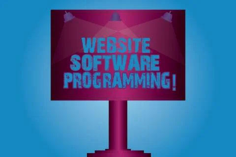 Writing note showing Website Software Programming. Business photo showcasing Illustration
