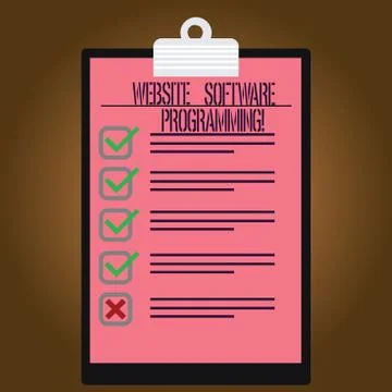 Writing note showing Website Software Programming. Business photo showcasing Stockillustratie
