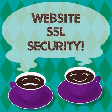 Writing note showing Website Ssl Security. Business photo showcasing encrypted Stock Illustration