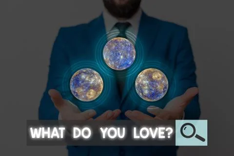 Writing note showing What Do You Love question. Business photo showcasing Stock Photos