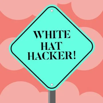 Writing note showing White Hat Hacker. Business photo showcasing Computer Stock Illustration