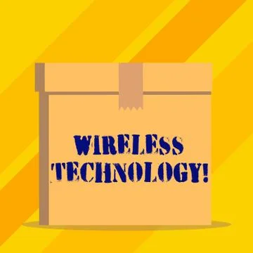 Writing note showing Wireless Technology. Business photo showcasing a technology 스톡 일러스트